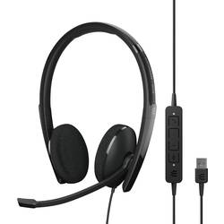 EPOS EPOS ADAPT 160 USB II - ADAPT 100 Series - Headset On Ear Headset kabelgebunden Stereo Schwarz Noise Cancelling Lautstärkeregelung, 1000915