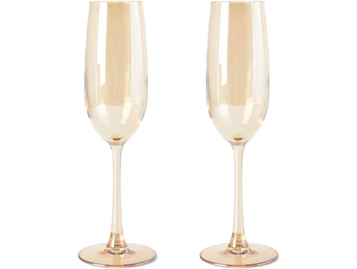 Champagnerglas Xmas gold Glas H 23 cm 200 ml - Champagnerglas