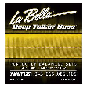 La Bella Bass 760FGS Gold Flats 045/105 (4x, E-Bass, 0.11") (46535715)