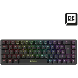 Sharkoon PureWriter W65 Tastatur Kailh Red - DE Layout, Schwarz