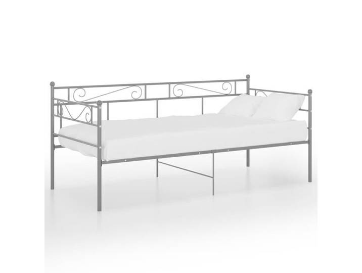 Cadre de canapé-lit Gris Métal 90x200 cm confortable - STRUCTURE DE LIT