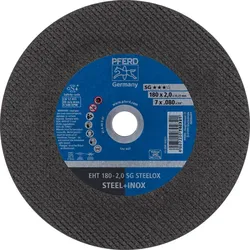 PFERD TOOLS Trennscheibe EHT gerade Leistungslinie SG STEELOX für Stahl/Edelstahl - 69901412