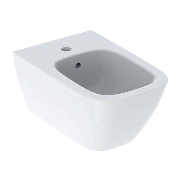Geberit Smyle Square Wand-Bidet 500209011 weiß, geschlossene Form, mit Überlauf