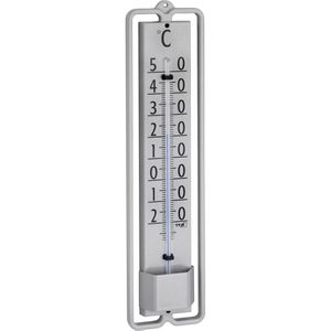 TFA Thermometer 12.2001.10, analoge Skala, -34 bis 50°C, für innen & außen, grau