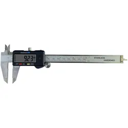 RS PRO, Messlehre, Digitalmessschieber LCD,, metrisch & zöllig 150mm / 0.03 mm (15 cm)