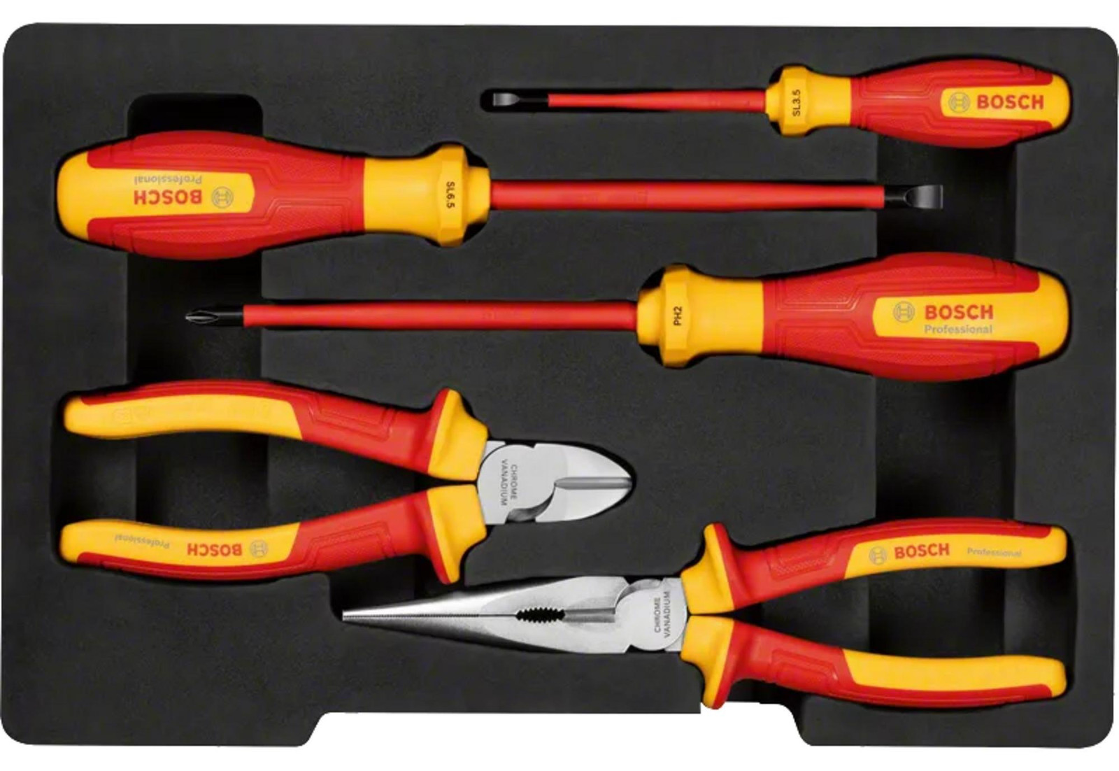 Bosch Professional VDE-set met diverse gereedschappen, 5-delig