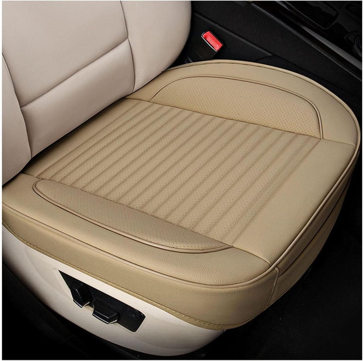 Universeel beige autozitkussen met antislip voor volwassenen