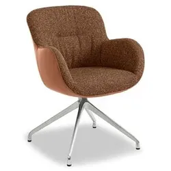 Segmüller Werkstätten Stuhlsessel Tilda03 Braun Cognac