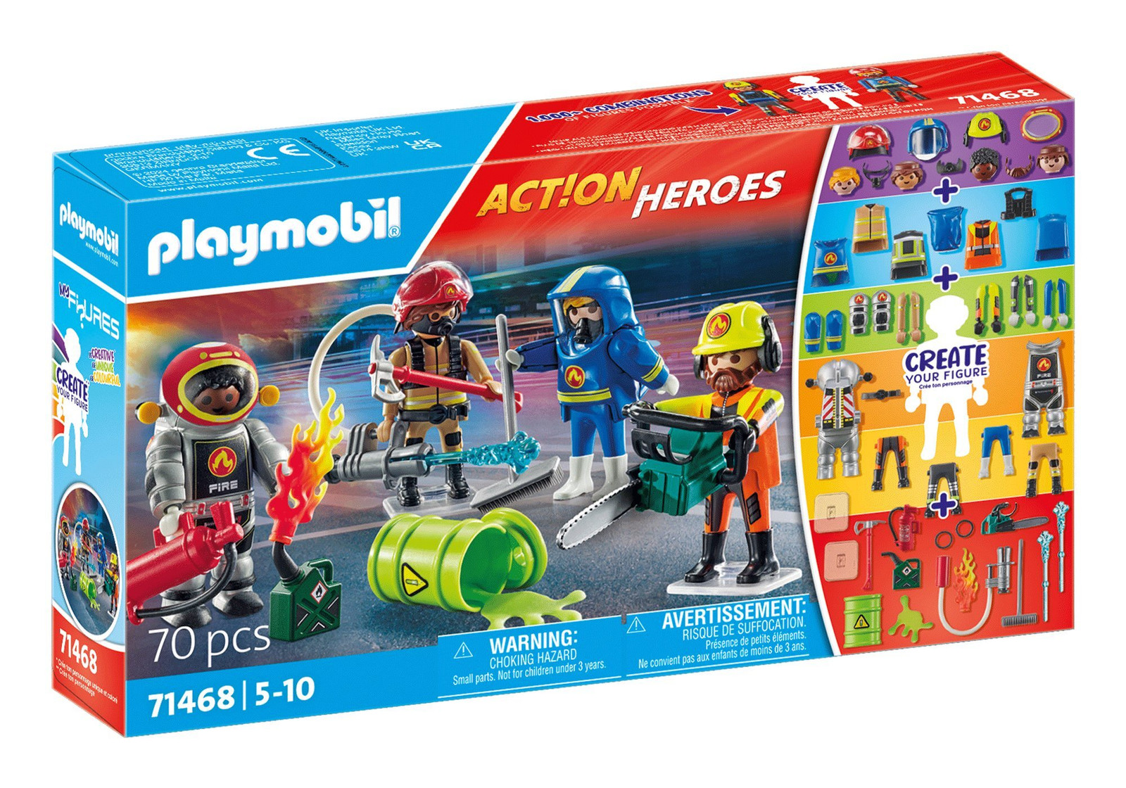 Playmobil 71468 My Figures: Risky Jobs - Brandweer set met vier figuren