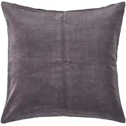 KISSENHÜLLE Baumwollsamt anthrazit 40/40 cm