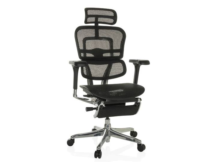 ERGOHUMAN PLUS LEGPRO GEN2 Netz - Luxus Chefsessel Schwarz