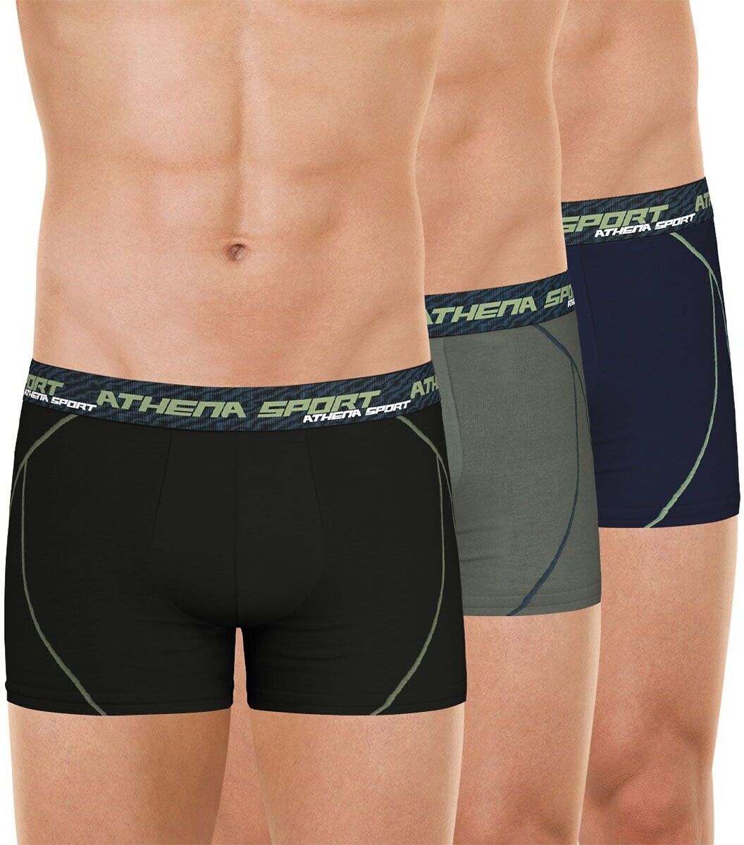 ATHENA Lot de 3 boxers, Training dry