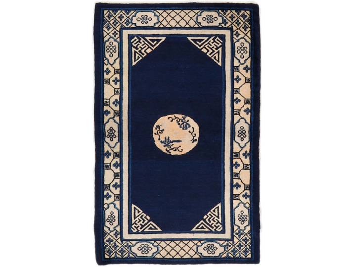 China Teppich 98x151 Handgeknüpft Orientteppich Wolle