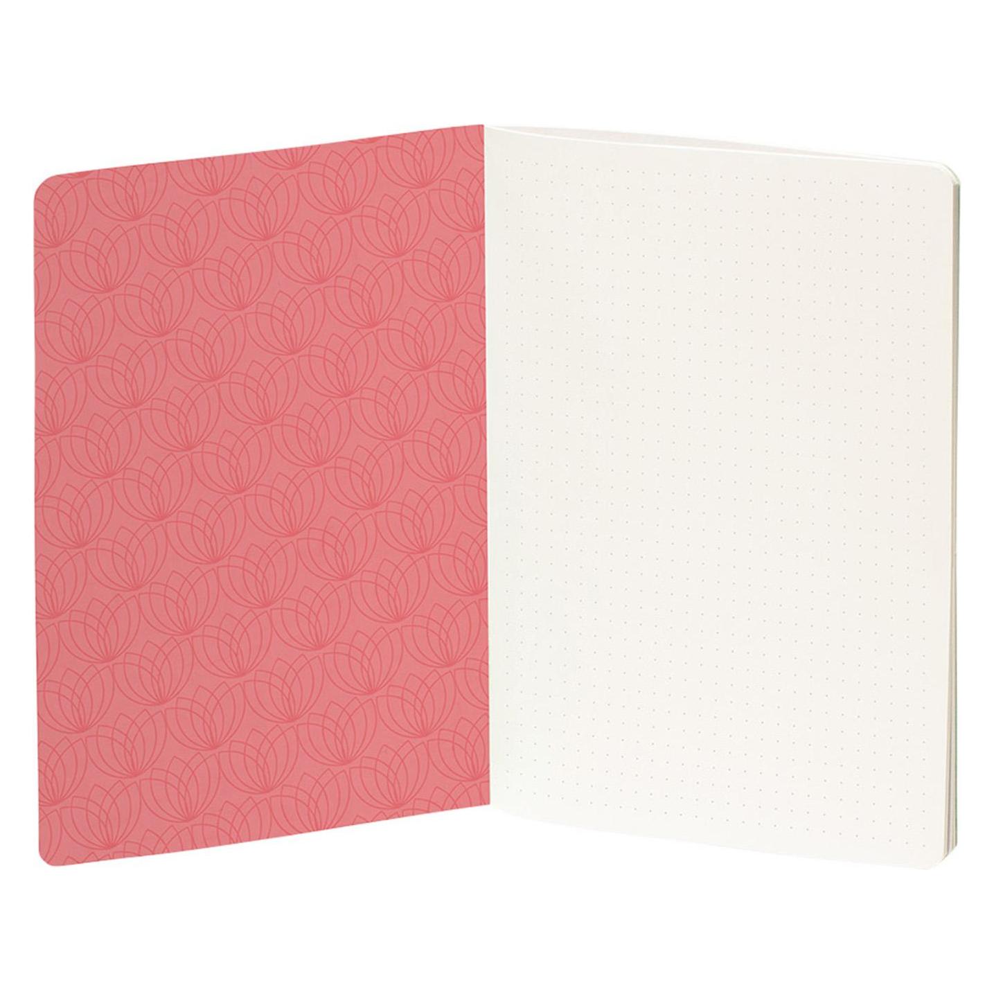Rössler Notizheft. Valentina Floral 36/A5/dotted grid - 6x im Display 18801593555 (A5, Gepunktet, Weicher Einband) (62019056)