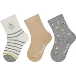 STERNTALER Socken 3er-Pack Roboter, Größe 26 in Beige Beige
