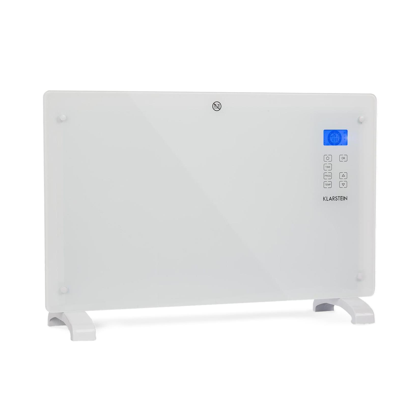 Norderney Konvektions-Heizgerät Thermostat Timer 2000W 30m² weiß Weiß 2000 W