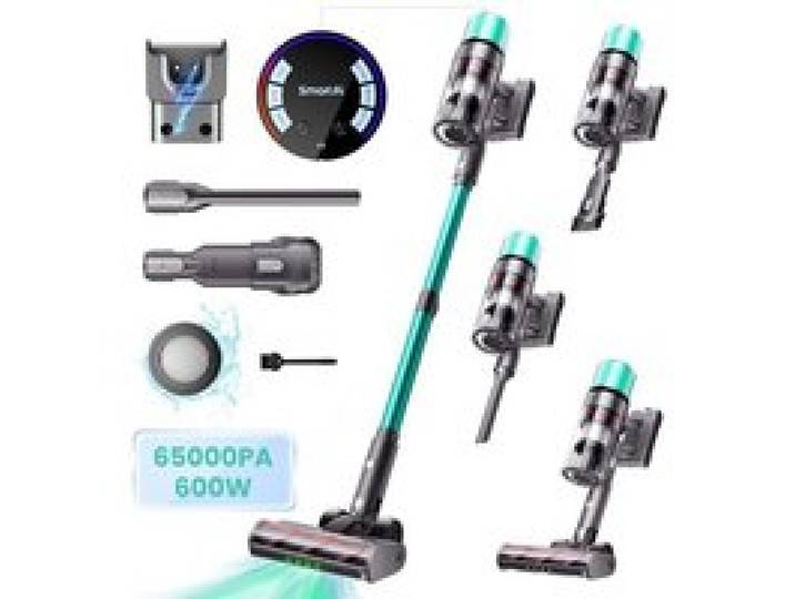 Aspirateur balai sans fil - SMARTAI - SmartAI V5 - 65 kPa - Autonomie 70 min - 1 5 L