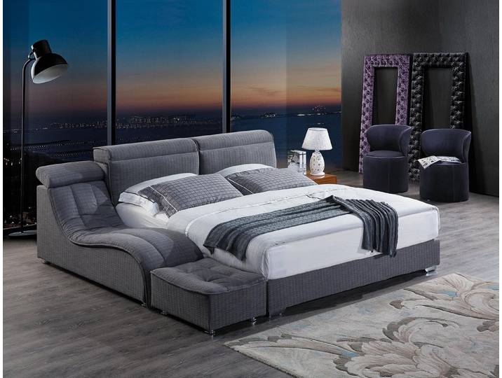Xlmoebel Polsterbett Luxuriöses Designer-Bettgestell aus hochwertigen Textilien (Bett), Hergestellt in Europa