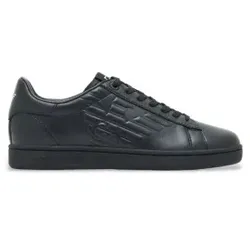 EA7 Unisex. 7X000331_AF10848 Classic Cc Schuhe schwarz (36), Leder, Wohnung, Schnürsenkel, Lässig