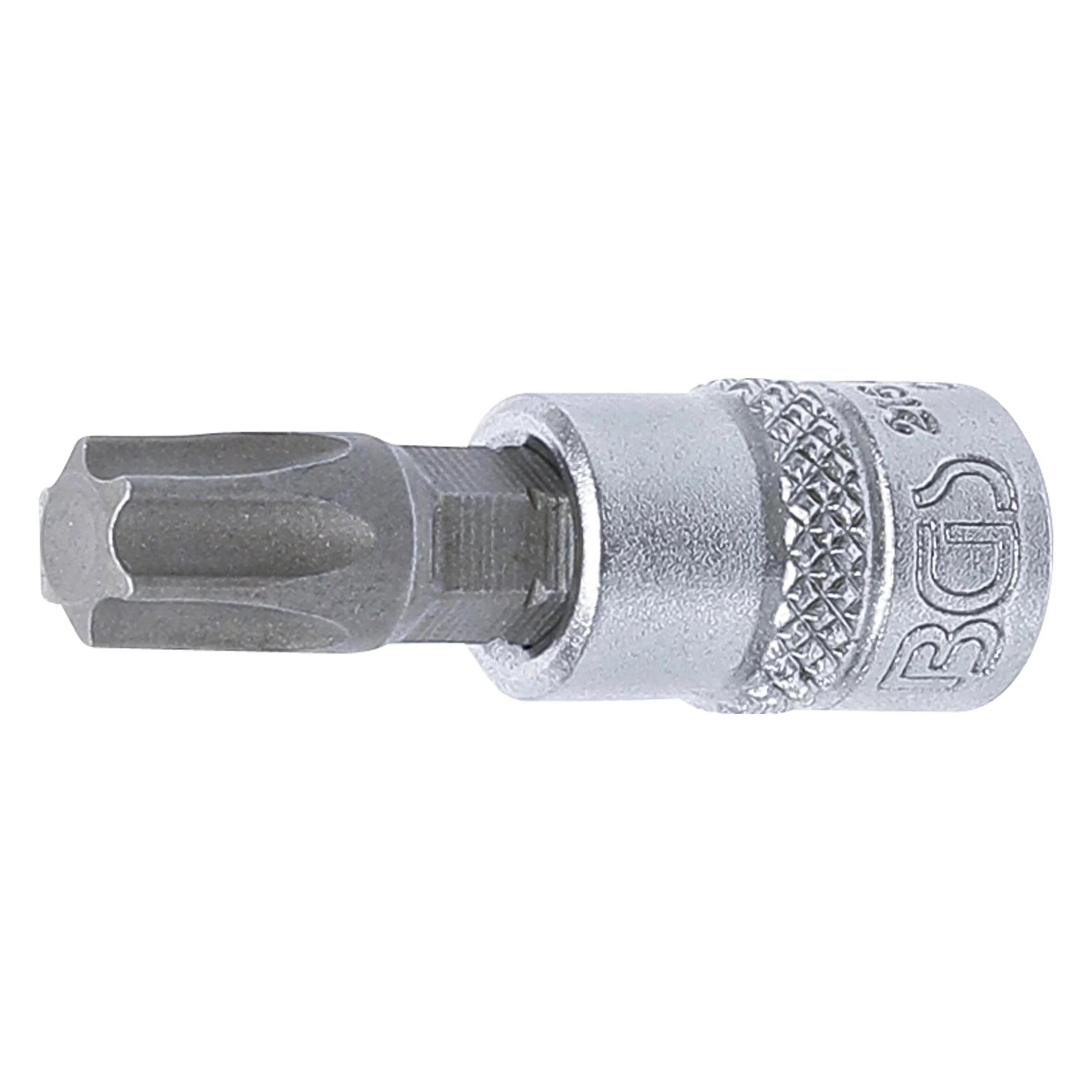 BGS Bit-Einsatz Antrieb Innenvierkant 6,3 mm (1/4") T-Profil (für Torx) T45 (Innenvierkant) (2164-T45)