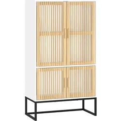 vidaXL Highboard Weiß 70x35x125 cm Holzwerkstoff