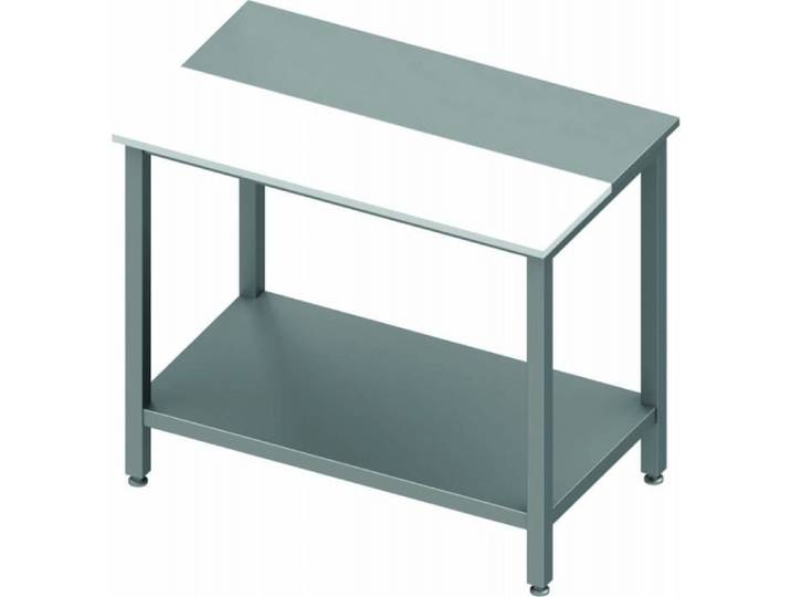 Table de Préparation Inox & Poly - Avec Etagère - Gamme 800 - Stalgast