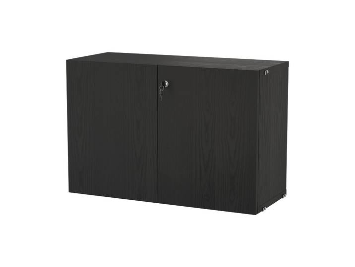 String String Schrank mit Schloss Schwarz gebeizte Esche