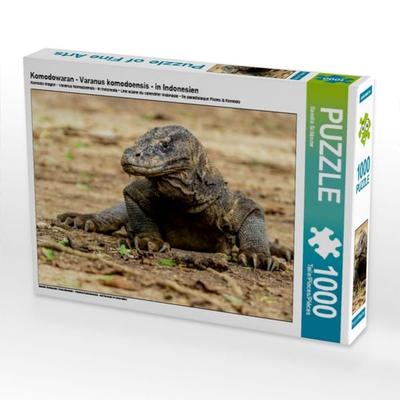 CALVENDO Puzzle Komodowaran - Varanus komodoensis - in Indonesien | 1000 Teile Lege-Größe 64x48cm Foto-Puzzle für glückliche Stunden