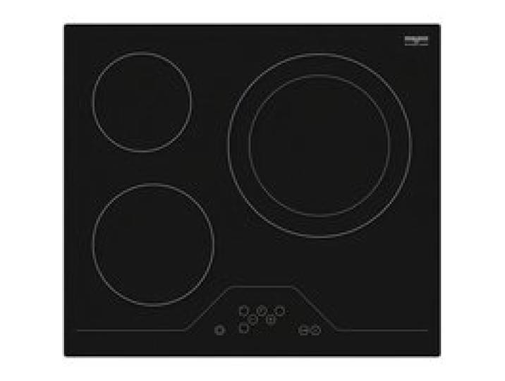 Plaque de cuisson encastrable table vitrocéramique 3 zones à touches sensitives noire