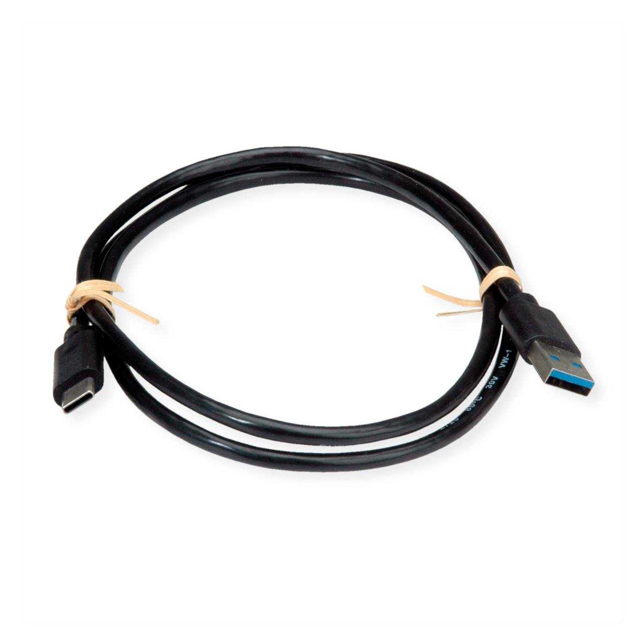 Roline USB 3.2 Gen 1 Kabel, USB A-C, ST/ST (3 m, USB 3.2 Gen 1) (11.45.9013)