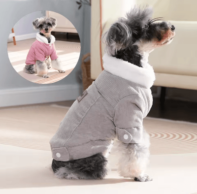 Inspire Picks Warm Fleece Winter Dog Jacket For Small & Medium Dogs pink s