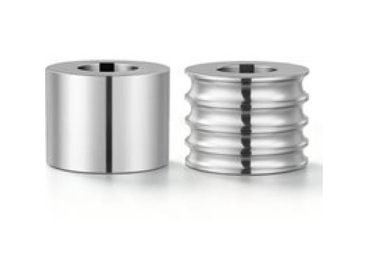 VEVOR Ersatzteile für Schmuckwalzwerk 1 Halbrundwalze 1 Flachwalze 4 Größen, Zubehör für Schmuck-DIY-Werkzeuge, Hochwertiger Legierter Stahl, zum Pressen von Duktilen Metallen wie Gold Silber Kupfer