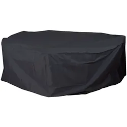 Mendler Abdeckhaube HWC-J41, Abdeckplane Schutzplane Schutzhülle, Outdoor Gartenmöbel Garnitur, anthrazit ~ rund Ø 310cm