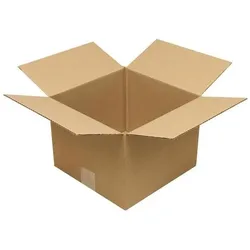Transpak, Versandkarton + Versandbox, Faltkarton 1-wellig Höhenrillung Masse 250x250x190mm Qualität 1.20 B braun braun (25 Stk., 25 x 25 x 19 cm)