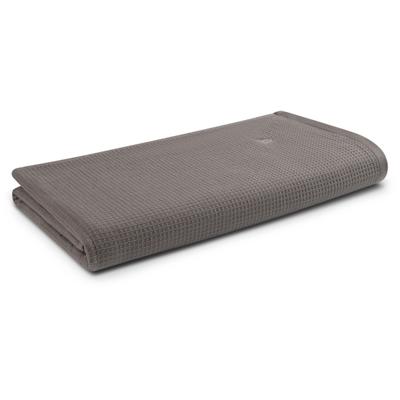Saunatuch ROSS "Waffelpique", grau (flanell), B:80cm L:200cm, Frottier, Baumwolle, Handtücher, 100% Baumwolle