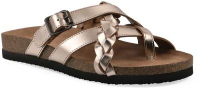 Women's Harrington Footbeds Sandal by White Mountain in Rosegold Metallic (Size 6 M)