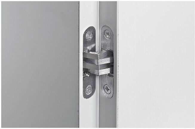 Hettich Charnière encastrée meuble arrondie, 180° 9133179 ZDG aspect inox (9133179)