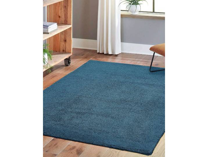 Hochflorteppich San Paolo 160 x 230cm Blau/Petrol