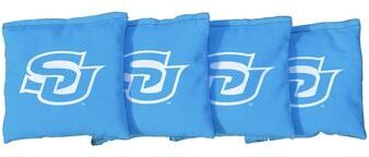 Skip's Garage Southern Jaguars Blue Cornhole Bags