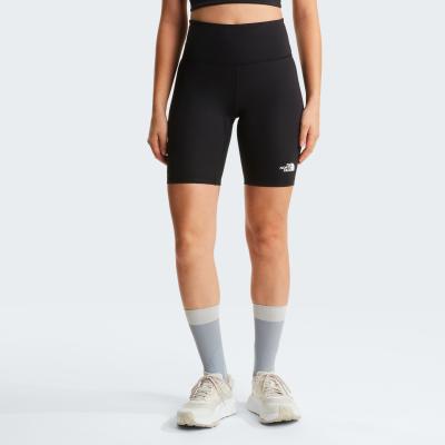 Radlerhose THE NORTH FACE "W FLEX 8IN TIGHT", Damen, Gr. M, N-Gr, schwarz (tnf schwarz), Obermaterial: 77% Polyester, 23% Elasthan, Hosen Radlerhose, sportlicher Stil, bequeme Passform