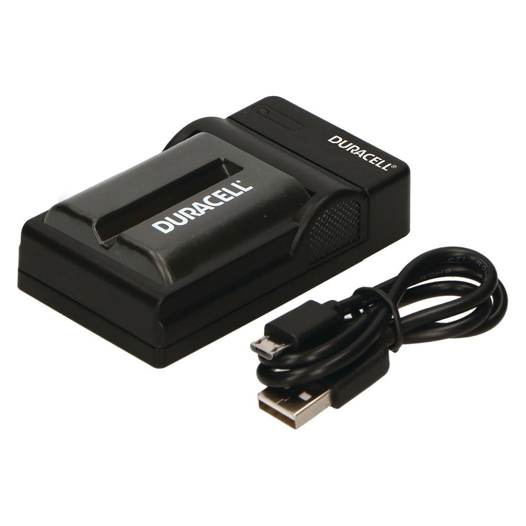 Duracell Ladegerät mit USB Kabel für DR9695/NP-FM500H (Kamera Akku Ladegerät) (DRS5960)