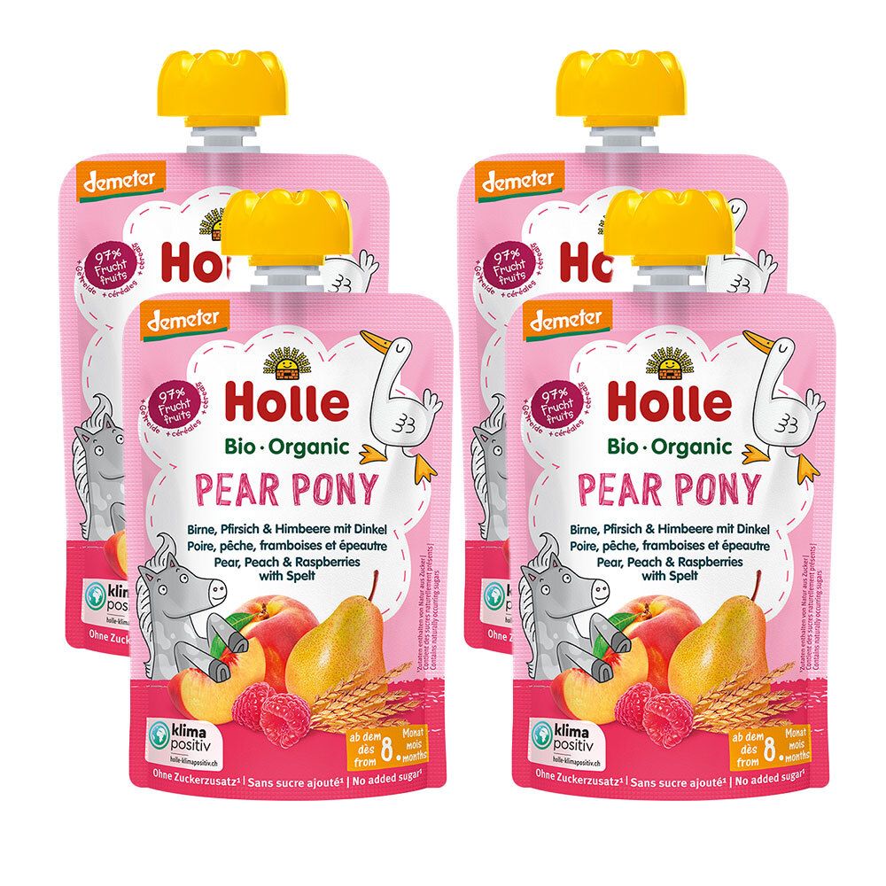 Holle Pear Pony 4er Set 4x100 g Trinklösung