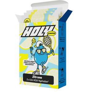 Holy Getränkepulver Hydration Lemon, Iso-Drink, mit Elektrolyten, Vitaminen & zuckerfrei, 3 Stück