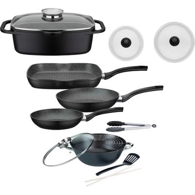 Topf-Set GSW "Gourmet", schwarz, Töpfe, Induktion