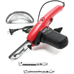 Wiltec, Schleifmaschine + Poliermaschine, Bandschleifer 400W Schleifmaschine Schleifer Elektrofeile Werkzeug Feile (Bandschleifer)