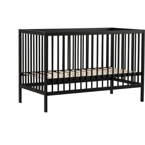 Cabino Born Lucky Baby Bed Mees Zwart 60 x 120 cm