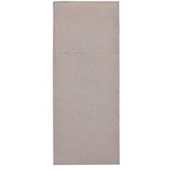 50 Servietten `ROYAL Collection` 40 cm x 30 cm grau mit Besteckfalz