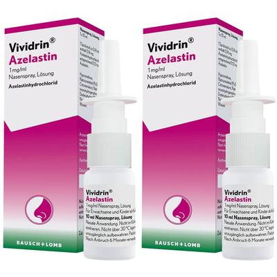 Vividrin Azelastin 1Mg/Ml Doppelpack 2x10 ml Nasenspray