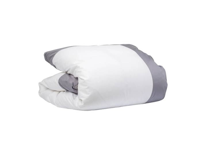 Mille Notti Housse de couette Sobrio Gris, 220x220 cm