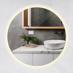 LED SPIEGEL 70 cm Runder Warmweiß 3000 K
